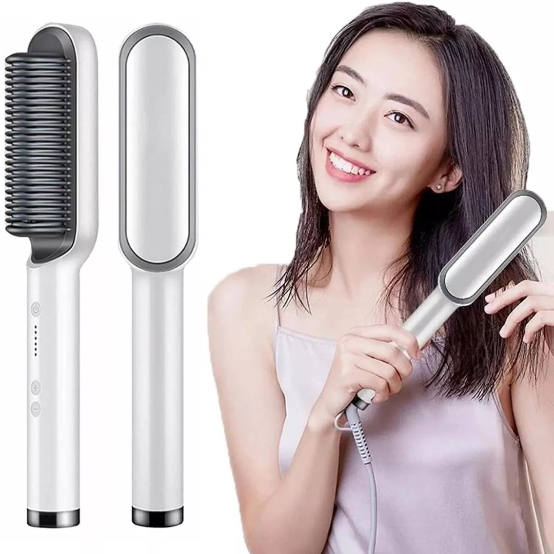 Cepillo alisador HairPro , Cabello liso en minutos