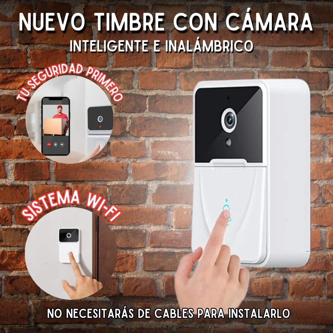 🚨OFERTA TIMBRE INTELIGENTE INALAMBRICO CON CAMARA, FULL VISIÓN, PROTEGE TU HOGAR SIEMPRE