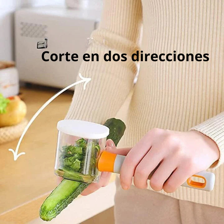 Pelador multifuncional con depósito™ para Frutas y Verduras