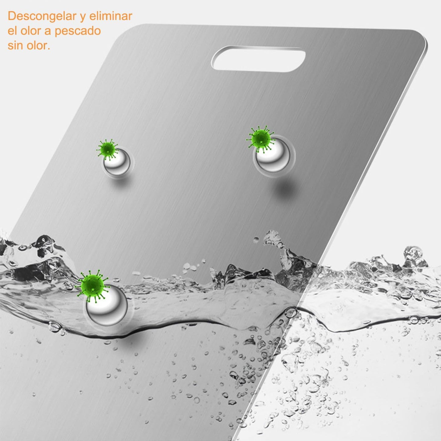 🔥STEELCHOP® TABLA EN ACERO ANTIBACTERIAL CON ALTA DURABILIDAD🔪