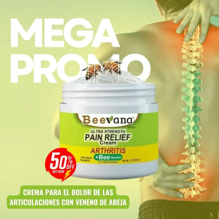 🔥OFERTA PAGA 1 Y LLEVA 2 - Crema de terapia para Artritis, Reumatismo, Dolor de huesos, a base de veneno de abeja Beevana™