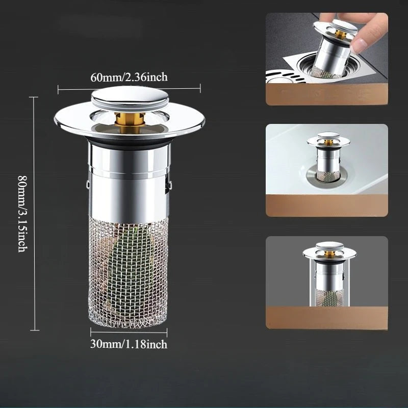 🚨PAGA 1 Y LLEVA 2 Tapones en acero inoxidable AquaSteel™, sella y drena con un toque 👍
