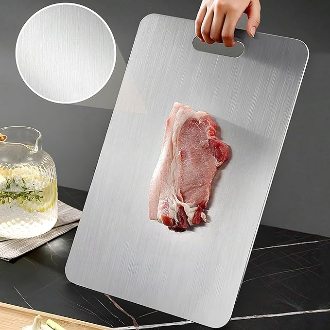 🔥STEELCHOP® TABLA EN ACERO ANTIBACTERIAL CON ALTA DURABILIDAD🔪