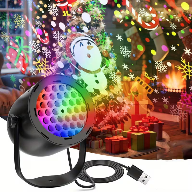 🎄 Proyector Decembrino 🎁 La magia de la Navidad en tu hogar 🎅✨