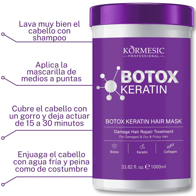 BOTOX REPARACIÓN CAPILAR CON COLÁGENO HAIRLUXE