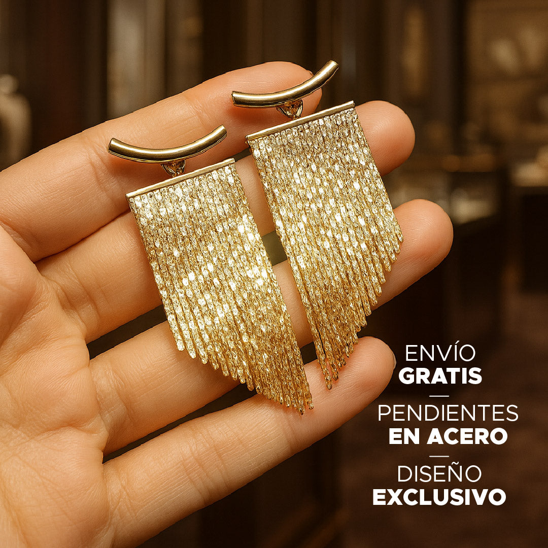 🌙 PENDIENTES DE ACERO INOXIDABLE AURORA DROP™ ✨