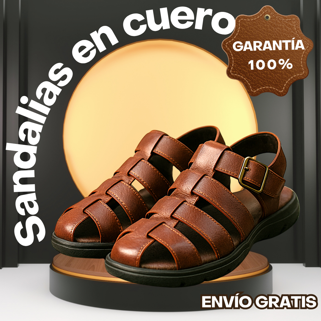 Sandalias en Cuero PrimeLeather™ Calidad Garantizada✅