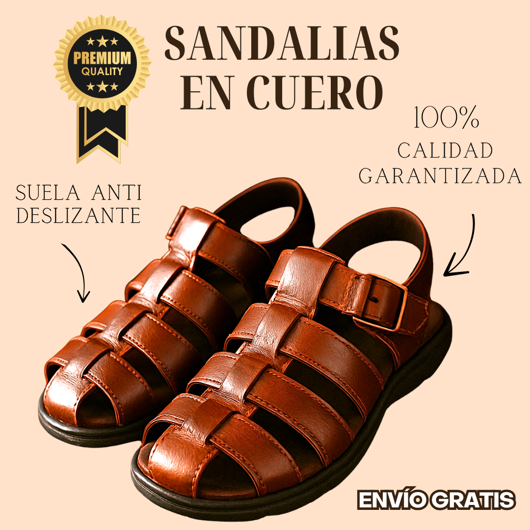 Sandalias en Cuero PrimeLeather™ Calidad Garantizada✅
