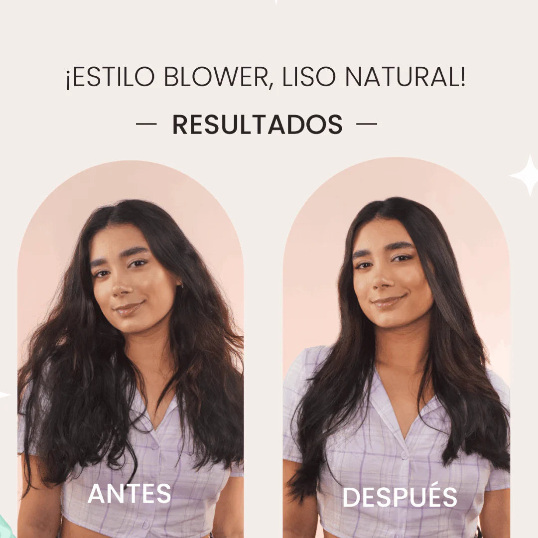 Cepillo alisador HairPro , Cabello liso en minutos