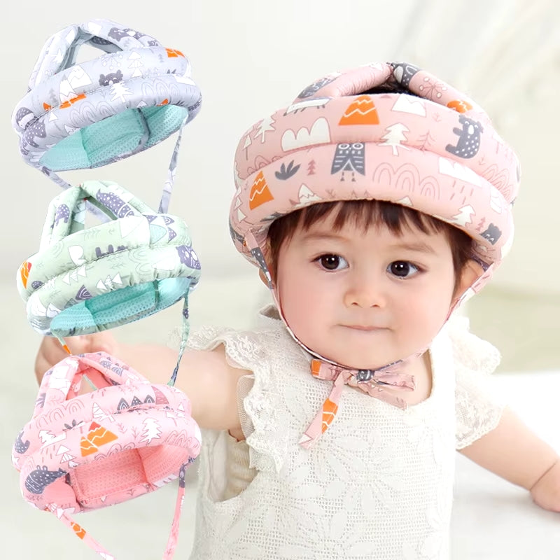 👶🏻Gorro Casco Protector Contra Golpes Para Niños Y Bebes 🚨