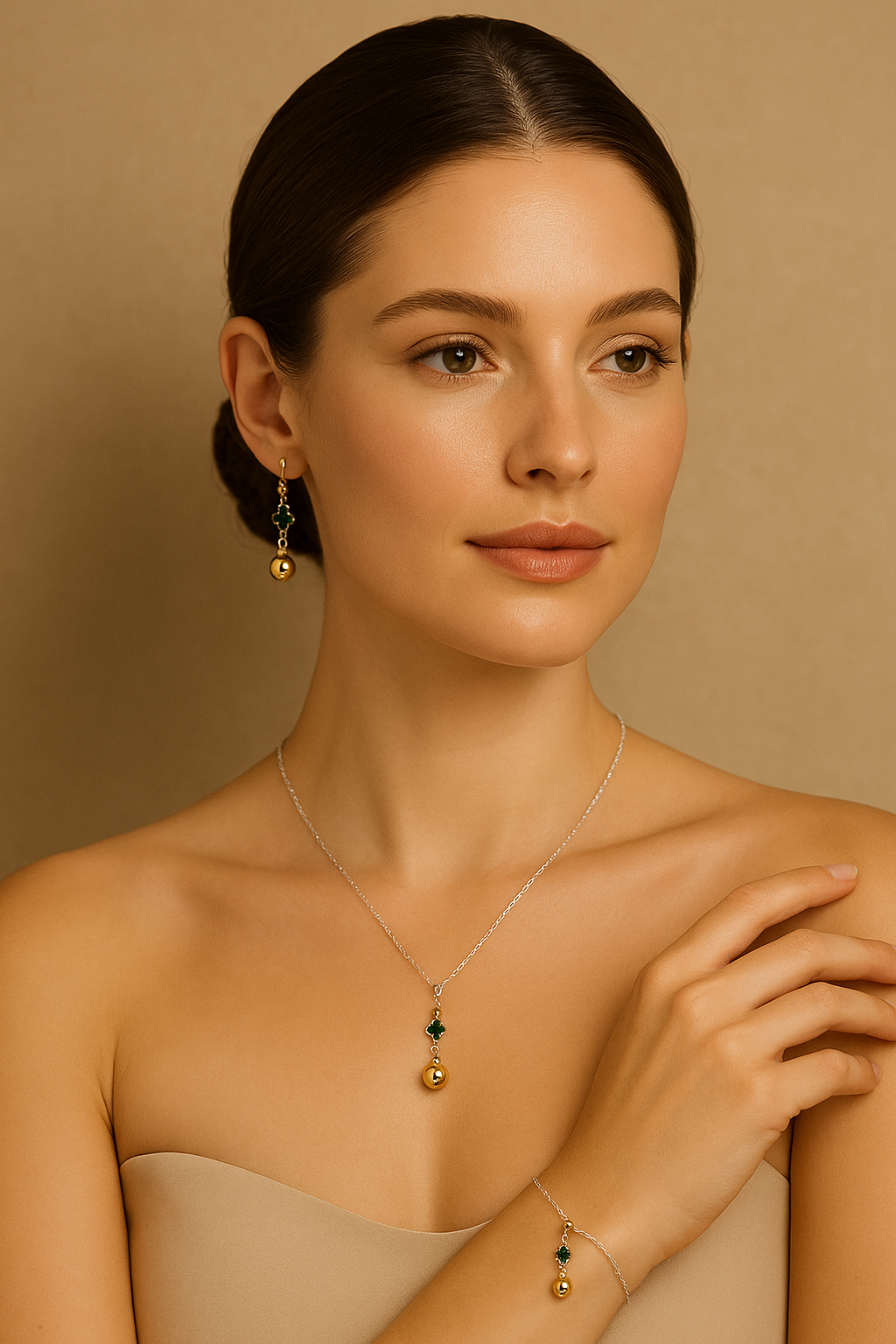 ⭐SET ZARÉ EN PLATA Y ORO LAMINADO✨
