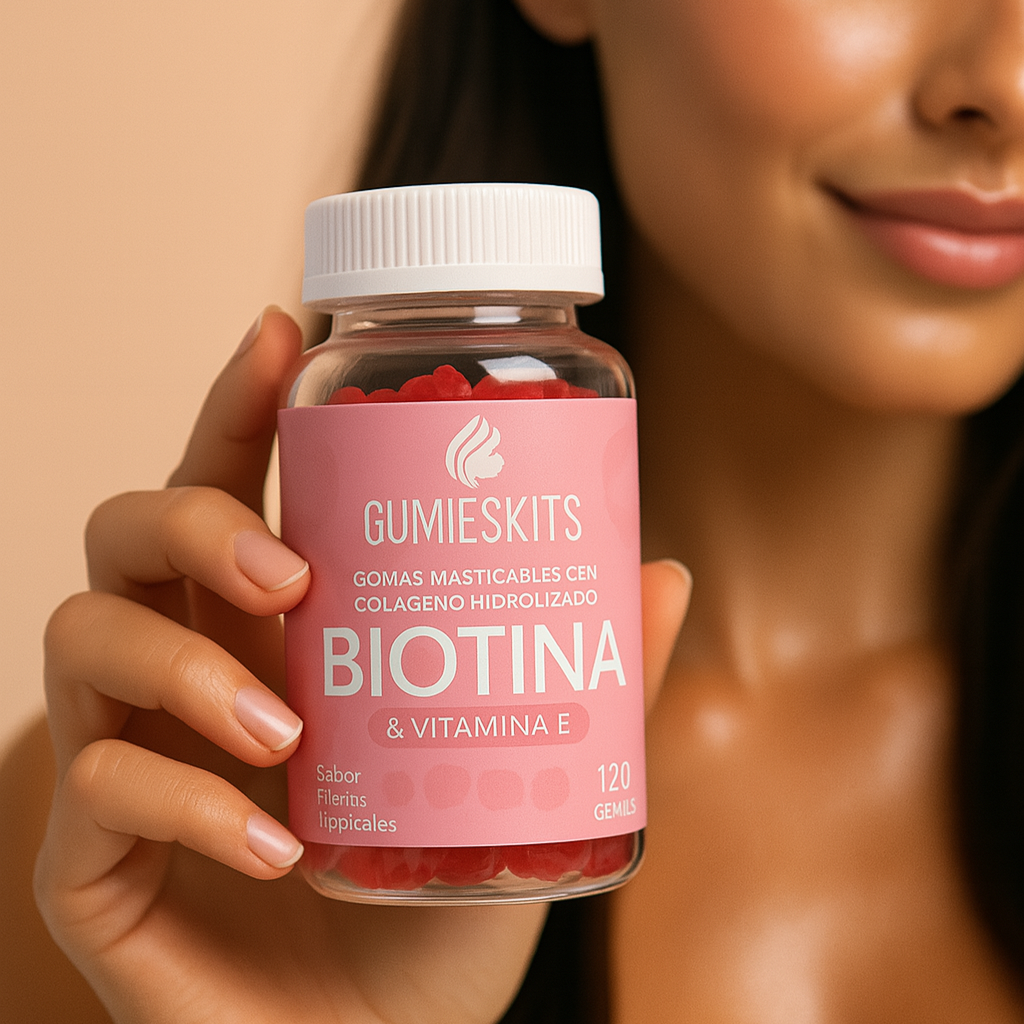 🌸 GUMIESKITS™ PAGA 1 Y LLEVA 2 Frascos de Gomas de Biotina + Colágeno y Vitamina E