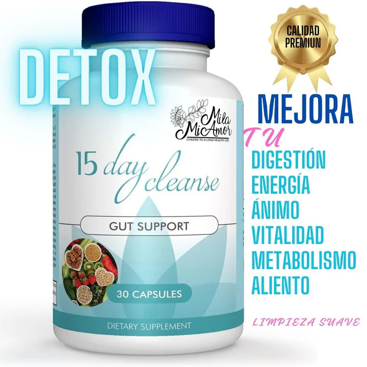 💊TRATAMIENTO EN CÁPSULAS PARA LIMPIEZA INTESTINAL- 15 DAY CLEANSE🌱