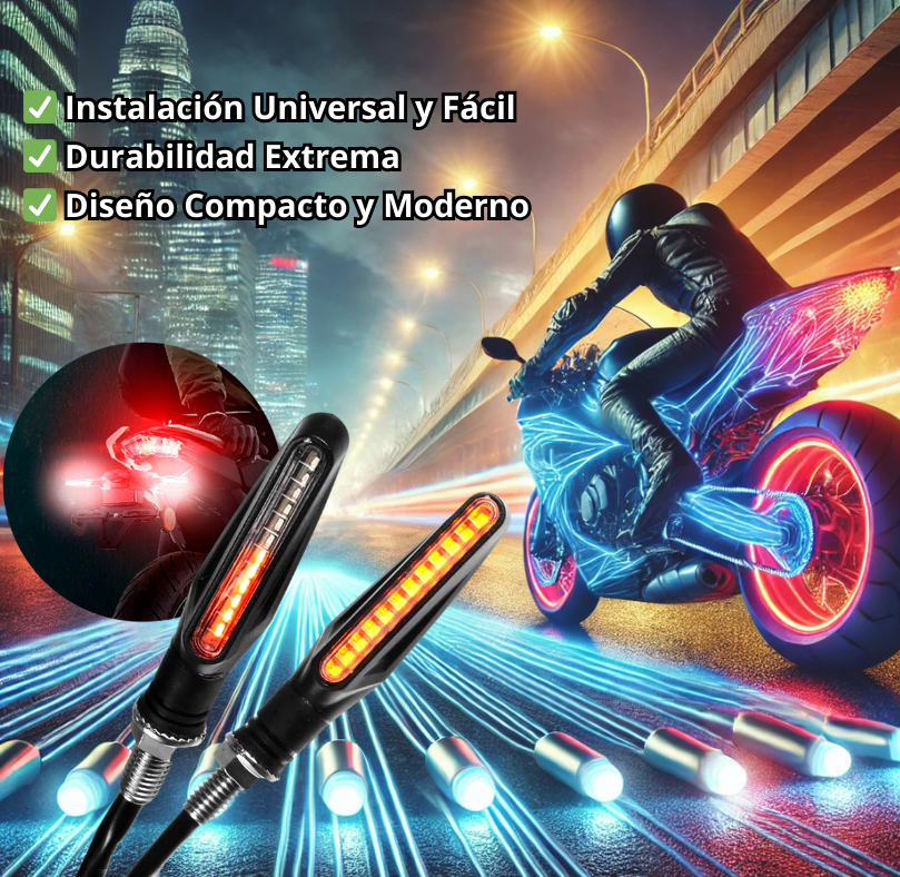 🔥 PACK X 2 INTERMITENTES LED SECUENCIALES SMOGG – ILUMINA TU CAMINO CON ESTILO Y SEGURIDAD 🚀