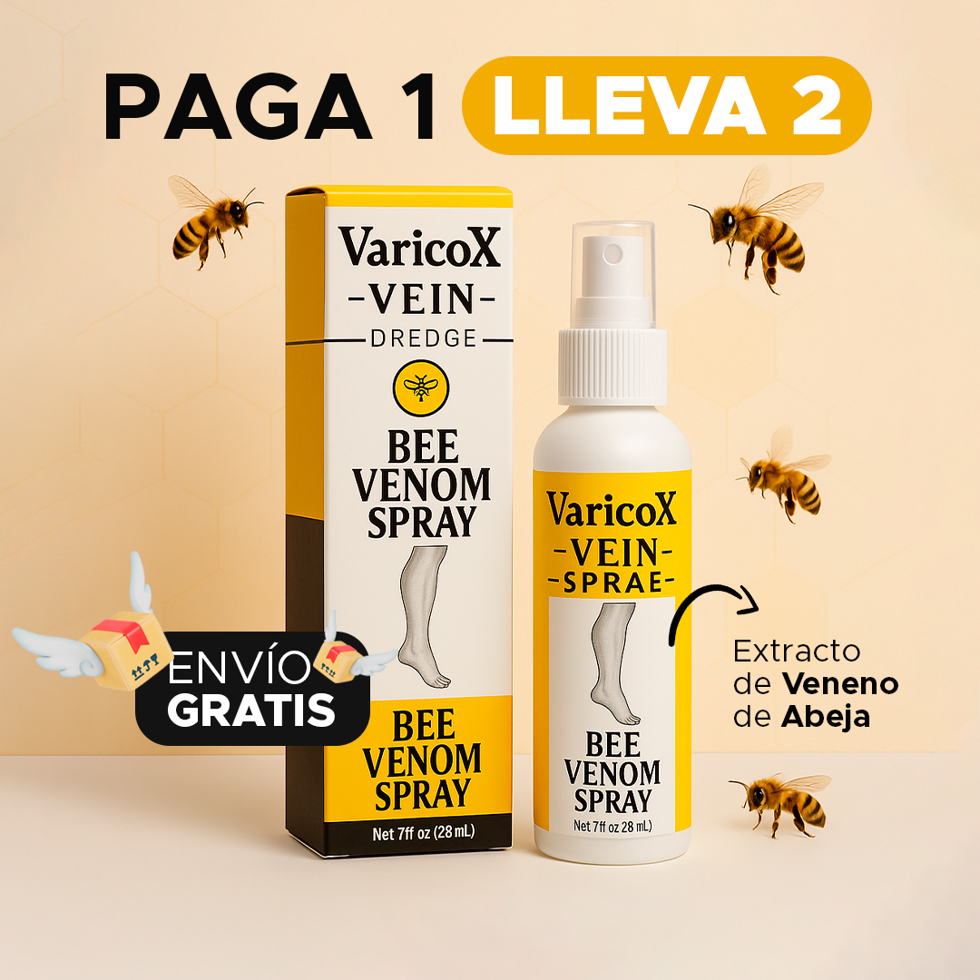 🐝Paga 1 lleva 2 Frascos de Veneno de abeja contra la VARICE + ULCERA + FLEBITIS// BEEVENOM 2X1 🐝 VARICOX VEINⓇ
