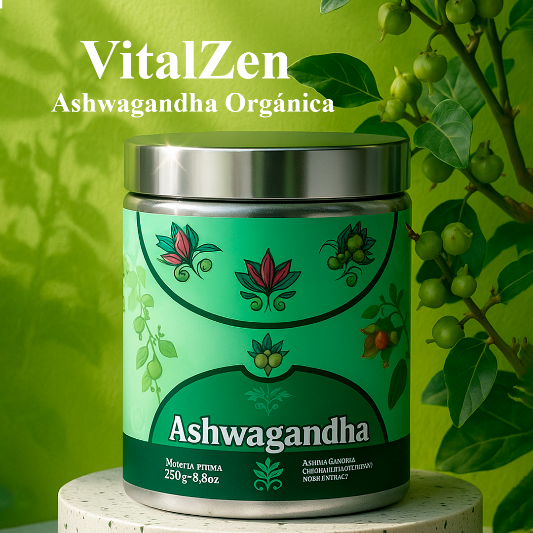🌱 VitalZen™ Frasco de Ashwagandha Premium Equilibrio Natural Himalaya🌱