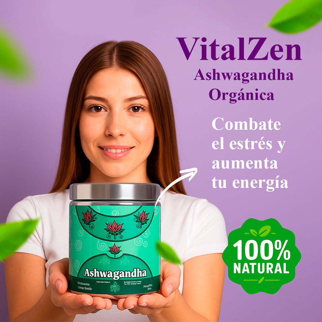 🌱 VitalZen™ Frasco de Ashwagandha Premium Equilibrio Natural Himalaya🌱