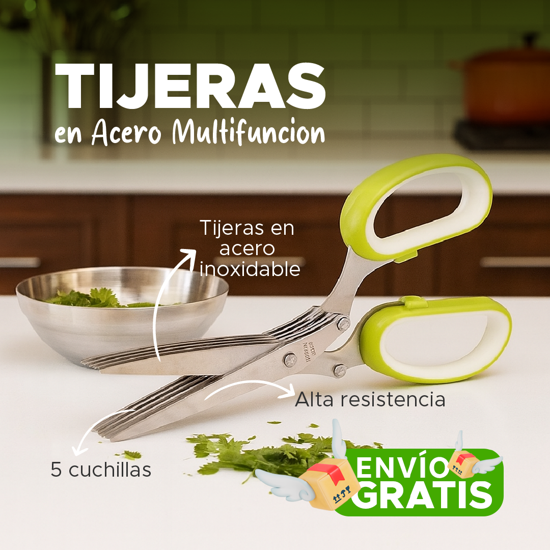 ✂️ Tijeras en Acero Multifunción Para Cocina 👩🏻🍳X-Chef