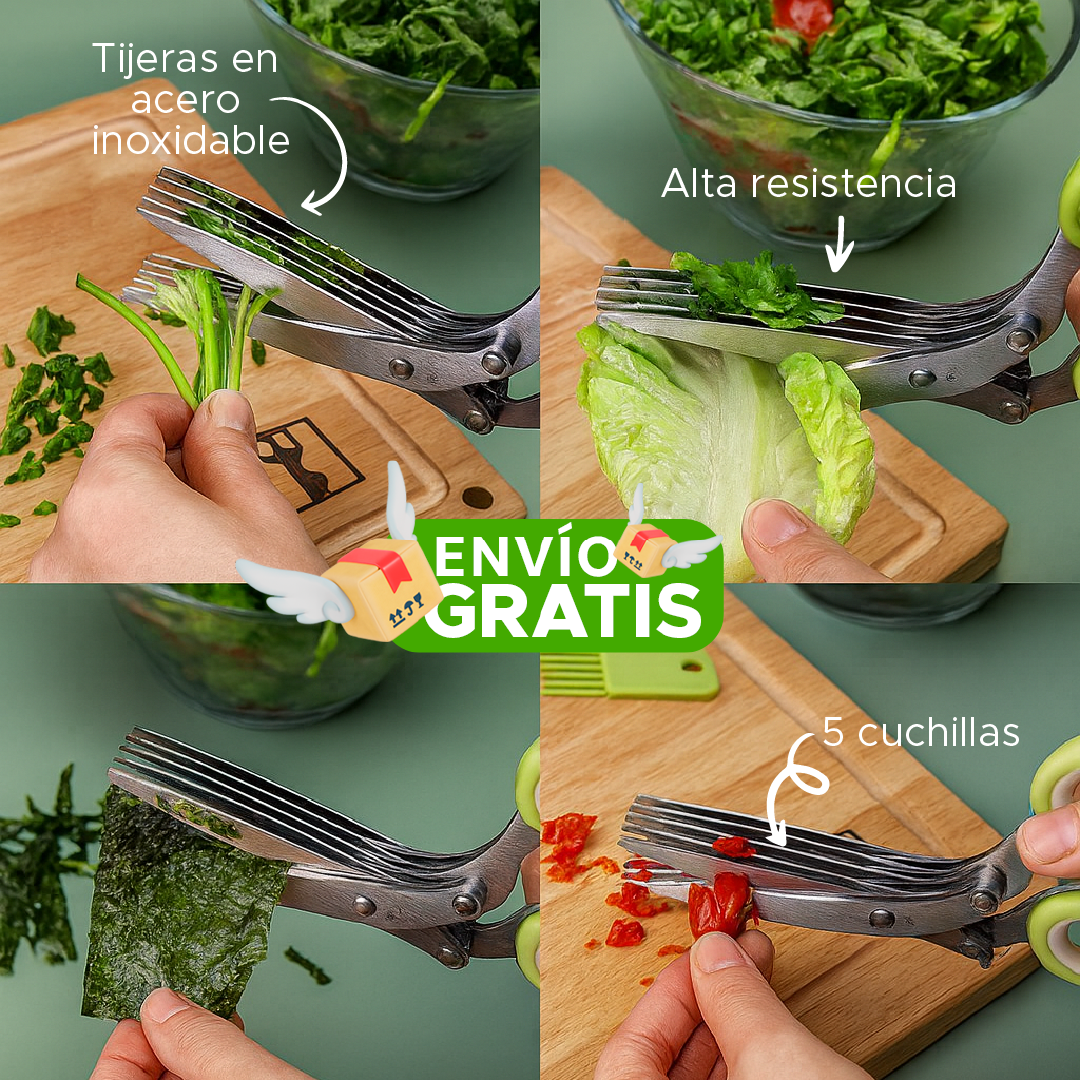 ✂️ Tijeras en Acero Multifunción Para Cocina 👩🏻🍳X-Chef