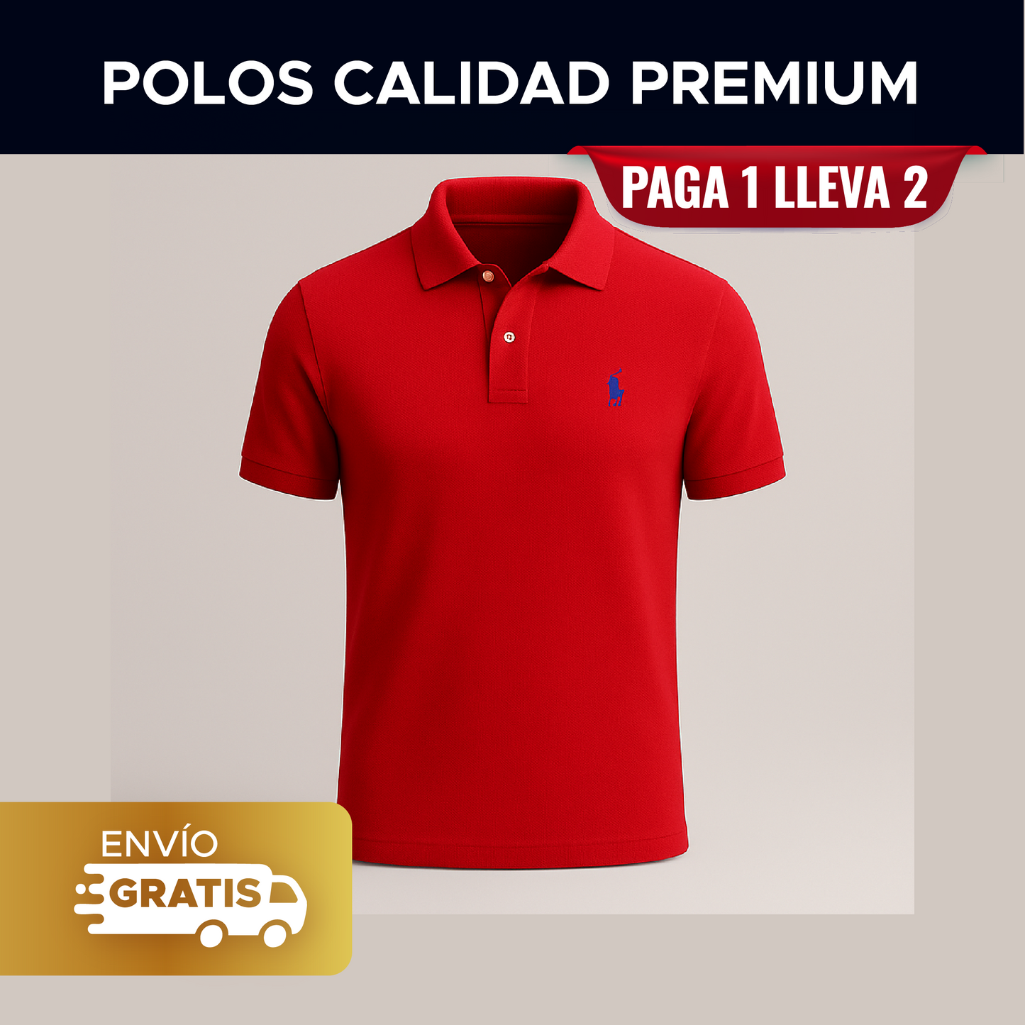 🧥 Polo Premium ¡PAGA 1 Y LLEVA 2¡ 🚀