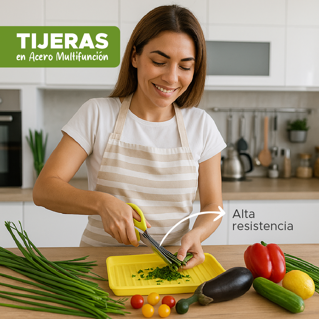 ✂️ Tijeras en Acero Multifunción Para Cocina 👩🏻🍳X-Chef