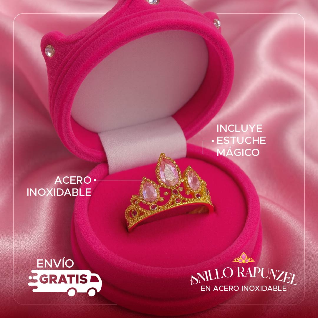 💍✨ Anillo Rapunzel™ Brillo de Princesa - Ajustable En acero inoxidable ✨👑