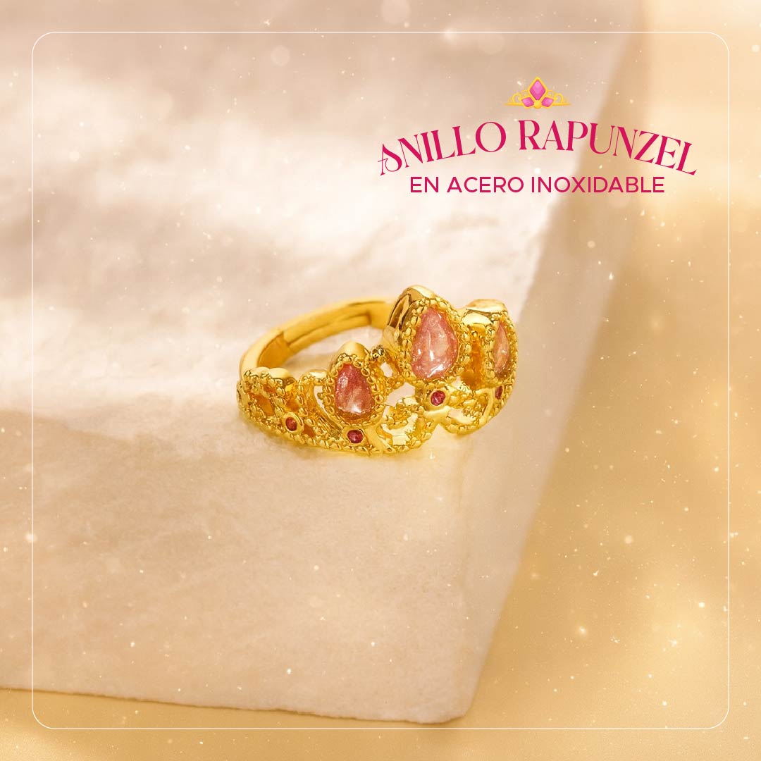 💍✨ Anillo Rapunzel™ Brillo de Princesa - Ajustable En acero inoxidable ✨👑