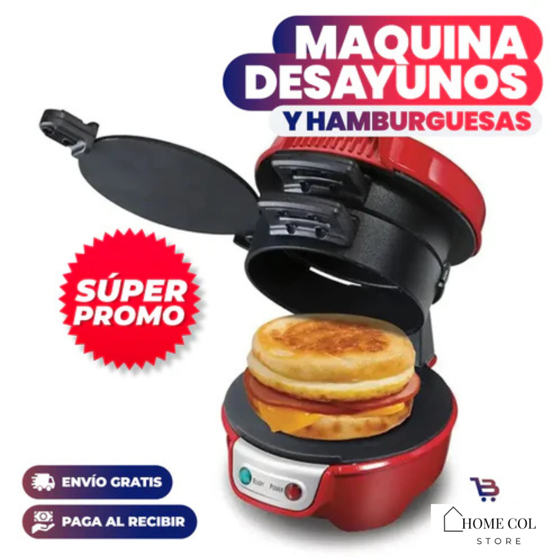 MÁQUINA MULTI RECETAS 3 EN 1 🍔🍳🥓 Desayunos Perfectos✨