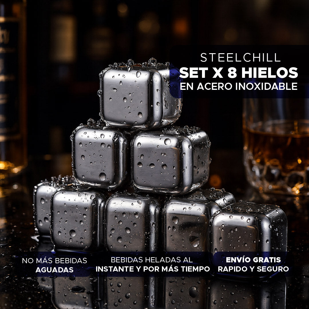 ❄️ SteelChill™ – Hielos de Acero Inoxidable ❄️