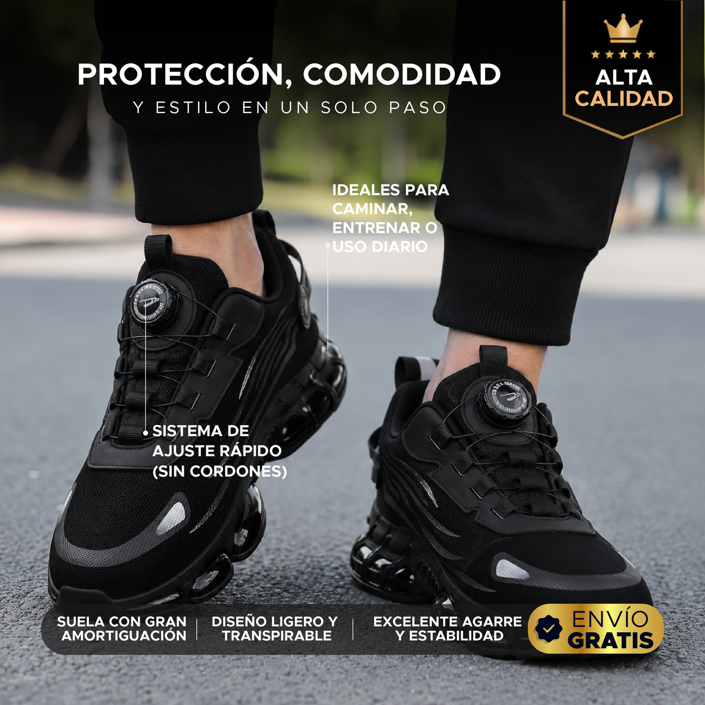 🛡️👟 TENIS DE SEGURIDAD ULTRA CÓMODOS 👟🛡️