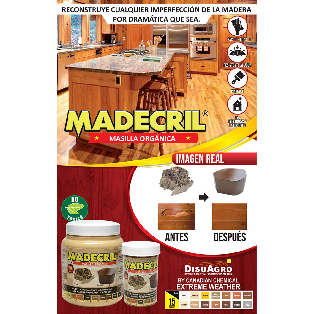 ✨MADECRIL MASILLA REPARADORA PARA IMPERFECCIONES EN MADERA, RESTAURA TUS MUEBLES