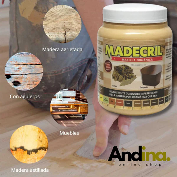 ✨MADECRIL MASILLA REPARADORA PARA IMPERFECCIONES EN MADERA, RESTAURA TUS MUEBLES
