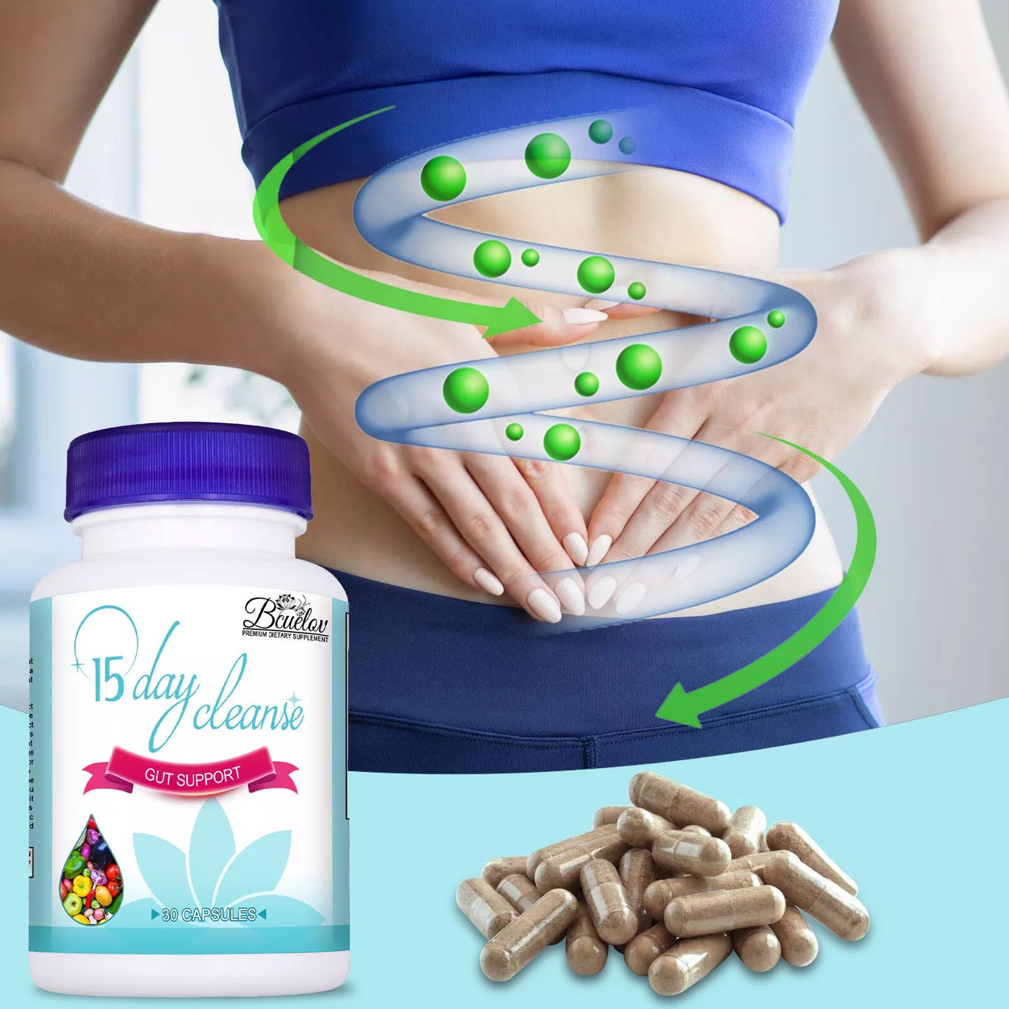 💊TRATAMIENTO EN CÁPSULAS PARA LIMPIEZA INTESTINAL- 15 DAY CLEANSE🌱
