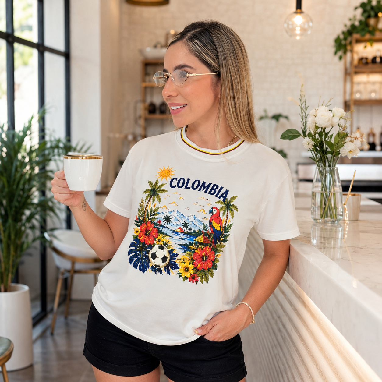 🇨🇴✨ Camisetas Bella Colombia – Promo 2x1 para mujer ✨🇨🇴Diseño variado