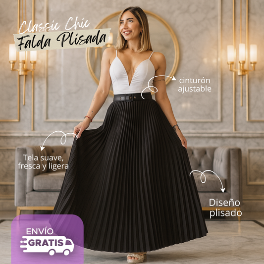 👗 🌟CLASSIC CHIC™ |  FALDA PLISADA 👗 🌟
