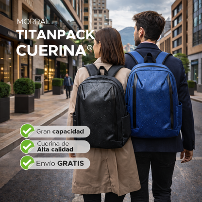 🎯 TitanPack Cuerina impermeable de alta calidad💦✅