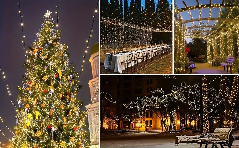 💡Luces Led Exteriores e interiores Con Panel Solar (200 Luces)🎄