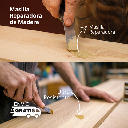 ✨MADECRIL MASILLA REPARADORA PARA IMPERFECCIONES EN MADERA, RESTAURA TUS MUEBLES
