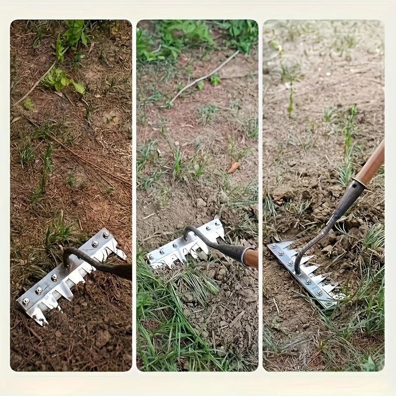 🌱GARDEN PRO! RASTRILLO EN ACERO DE ALTA DURABILIDAD