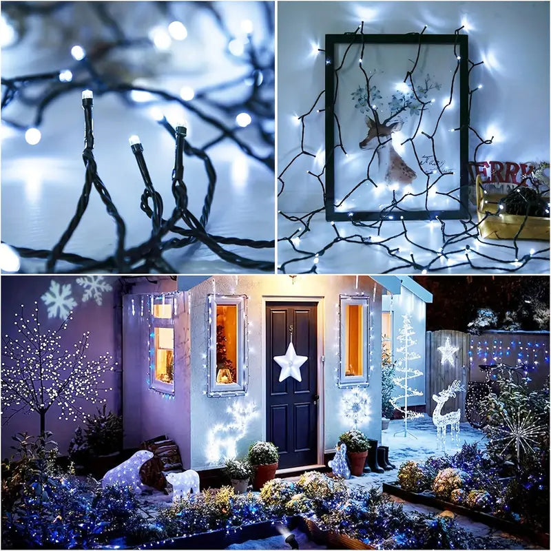 💡Luces Led Exteriores e interiores Con Panel Solar (200 Luces)🎄