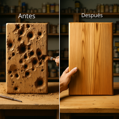 ✨MADECRIL MASILLA REPARADORA PARA IMPERFECCIONES EN MADERA, RESTAURA TUS MUEBLES