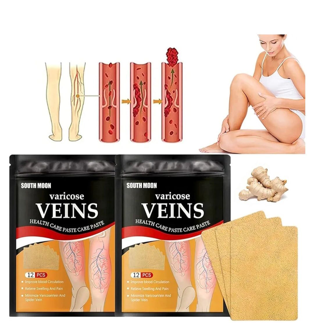 🚨 PROMO 2 X 1 PARCHES X 24 UNDS TRATAMIENTO VENAS VARICES, REDUCEN ULCERA, HINCHAZÓN Y CALAMBRES