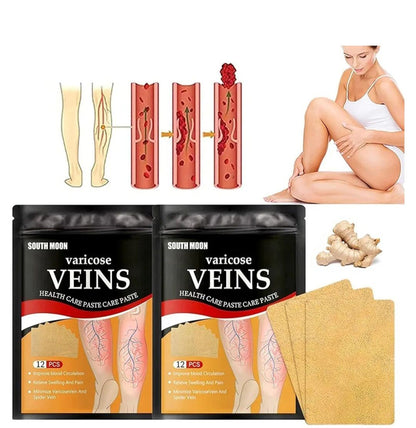 🚨 PROMO 2 X 1 PARCHES X 24 UNDS TRATAMIENTO VENAS VARICES, REDUCEN ULCERA, HINCHAZÓN Y CALAMBRES