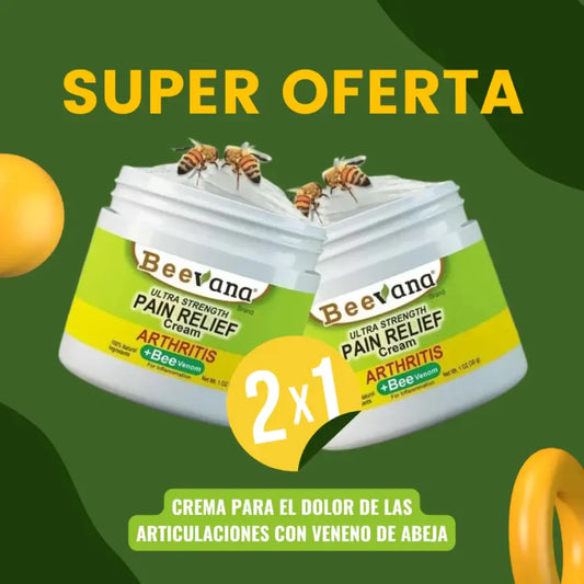 🔥OFERTA PAGA 1 Y LLEVA 2 - Crema de terapia para Artritis, Reumatismo, Dolor de huesos, a base de veneno de abeja Beevana™