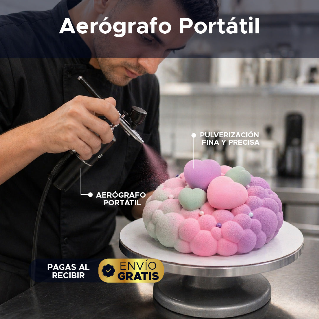 ✨ AirPro Black™ 🖤 Aerógrafo portátil inalámbrico 🔋📲Cientos de usos