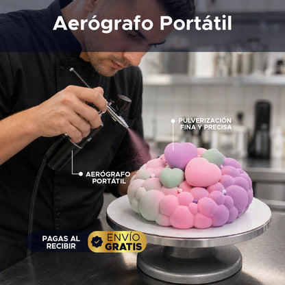 ✨ AirPro Black™ 🖤 Aerógrafo portátil inalámbrico 🔋📲Cientos de usos