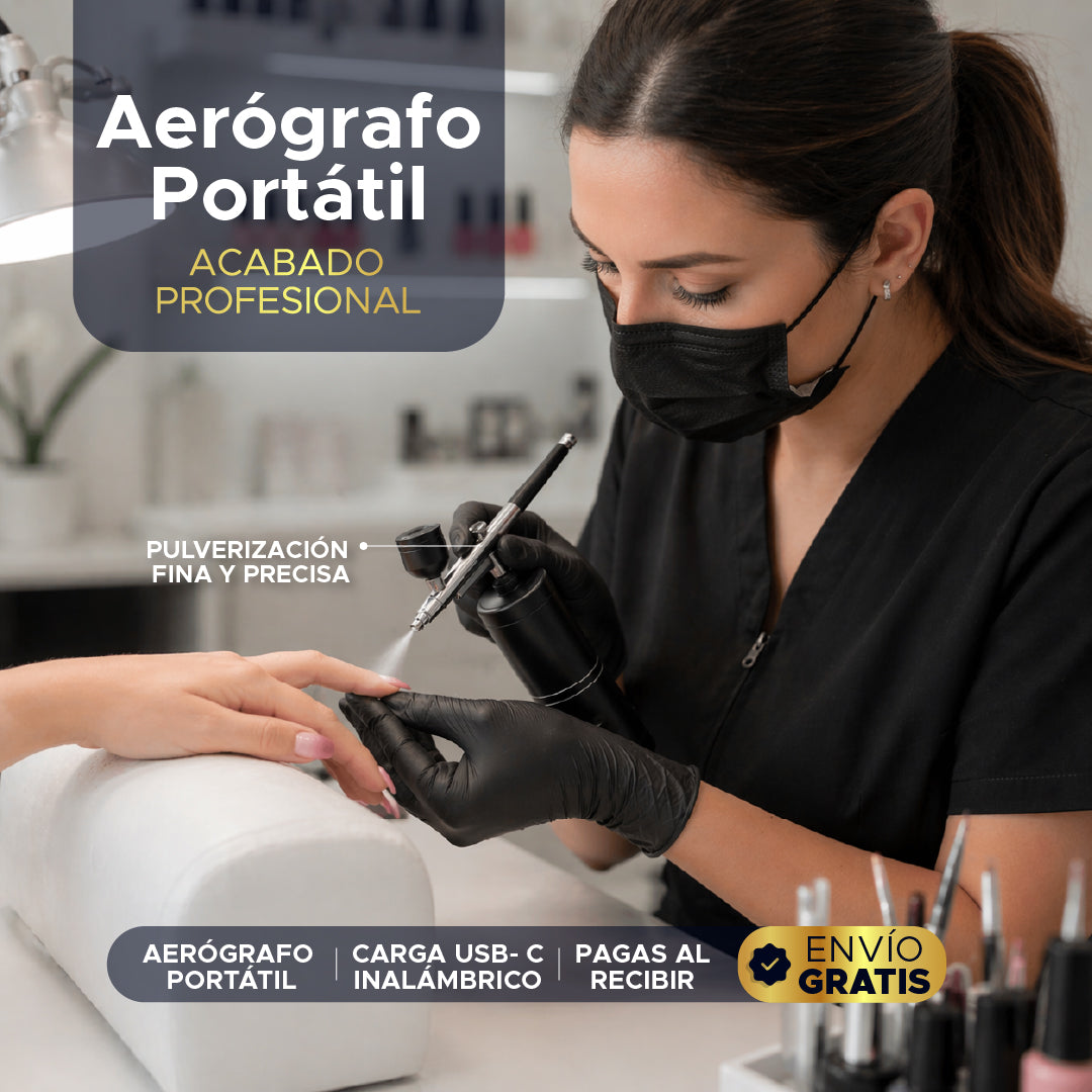 ✨ AirPro Black™ 🖤 Aerógrafo portátil inalámbrico 🔋📲Cientos de usos