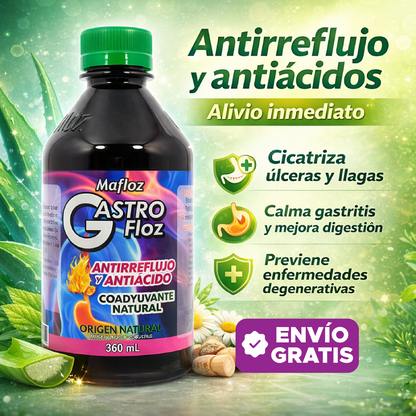 🌿🔥 GASTRO FLOZ  🛡️ ANTIREFLUJO & ANTIÁCIDO 100% NATURAL 💚🔥
