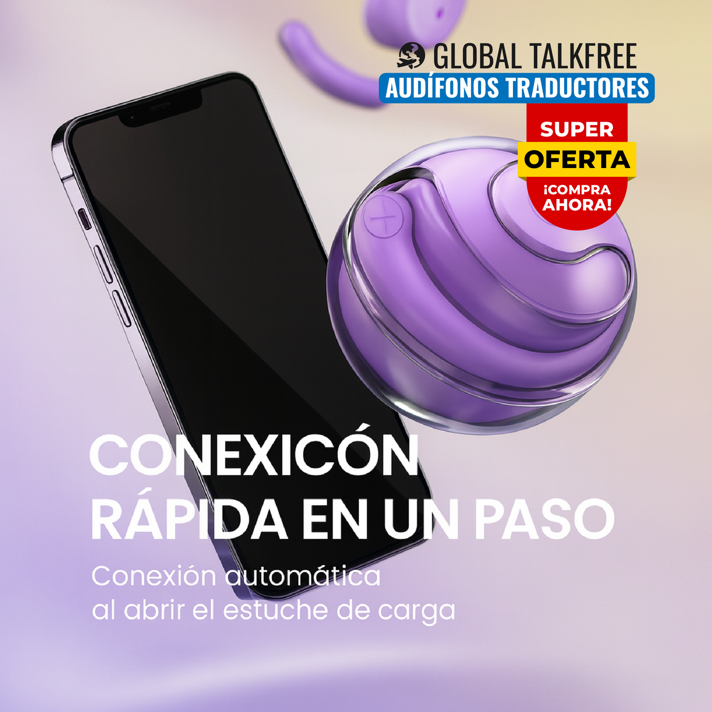 🎧🌍 GLOBAL TALKFREE™ AUDÍFONOS TRADUCTORES 🗣️🌍