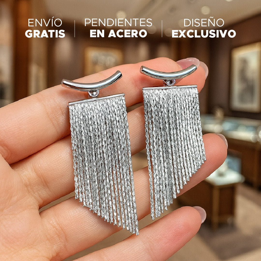 🌙 PENDIENTES DE ACERO INOXIDABLE AURORA DROP™ ✨